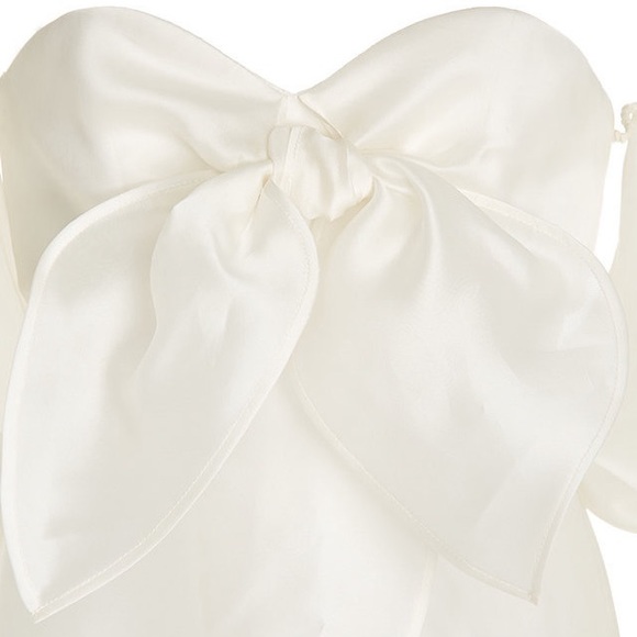 Andres Otalora Serrania Puffed-Sleeve Off-The-Shoulder Silk Top - Picture 9 of 9